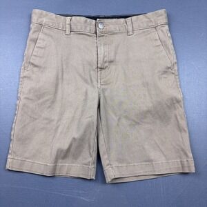 Volcom Chino Shorts Men's Size 30 Khaki Flat Front Casual Skate Surfwear Summer